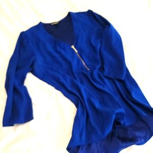 Bright Blue Blouse